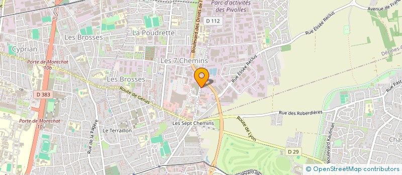 localisation de l'entreprise LES 4B ASSOCIES  DECINES-CHARPIEU