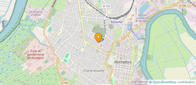 localisation de l'entreprise LES 4C  ROCHEFORT