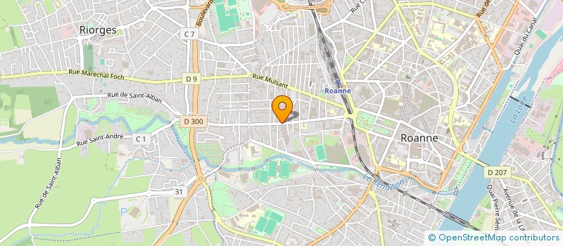 localisation de l'entreprise LES 4G2022  ROANNE