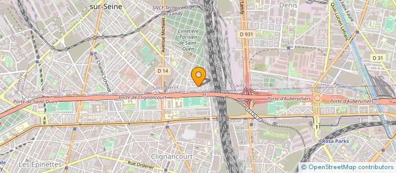 localisation de l'entreprise LES 4H à SAINT-OUEN-SUR-SEINE