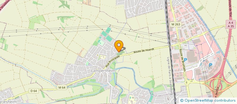 localisation de l'entreprise LES 4L  LAMPERTHEIM