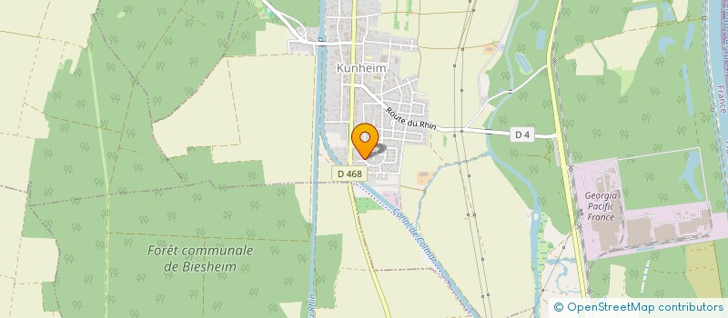localisation de l'entreprise LES 4L'EMENTS  KUNHEIM