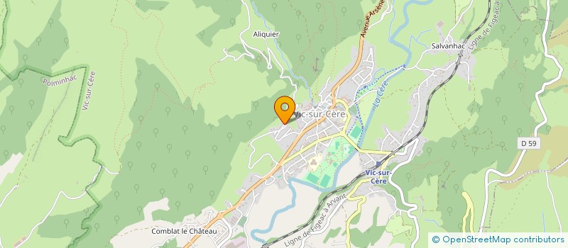 localisation de l'entreprise LES 4L-LOUS  VIC-SUR-CERE