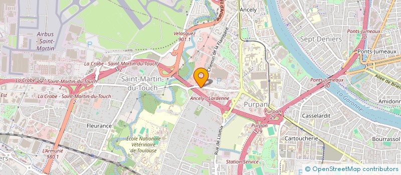 localisation de l'entreprise LES 4LLUMES  TOULOUSE