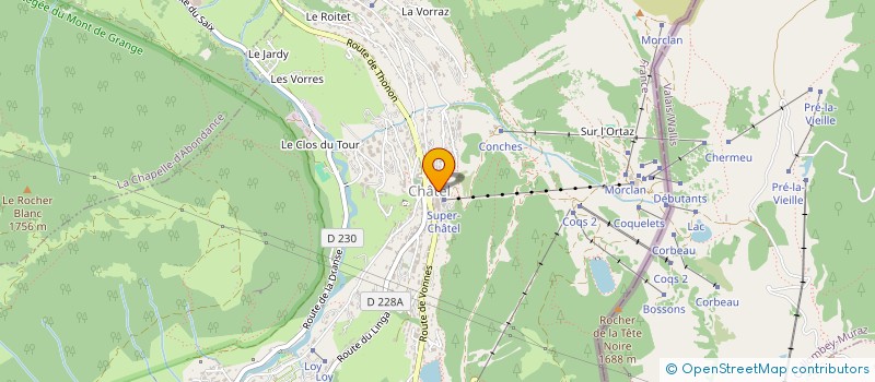 localisation de l'entreprise LES 4LPINS AU DESERT  CHATEL