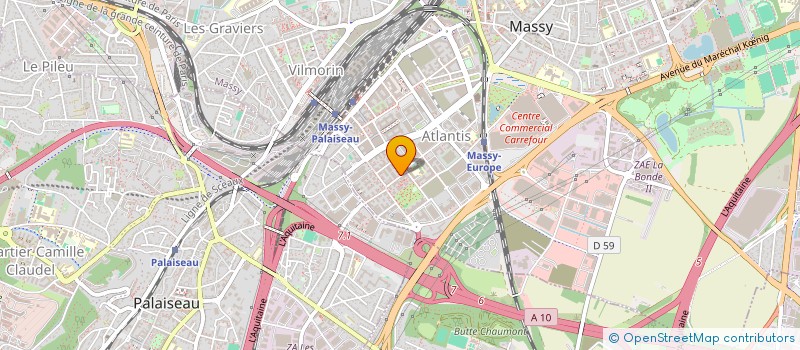 localisation de l'entreprise LES 4M à MASSY