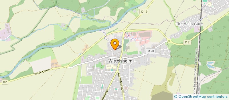 localisation de l'entreprise LES 4P  WITTELSHEIM