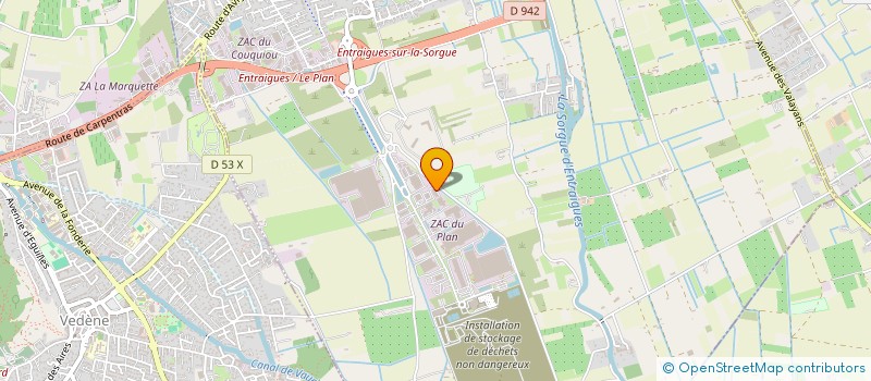 localisation de l'entreprise LES 4V  ENTRAIGUES-SUR-LA-SORGUE