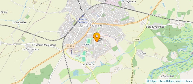 localisation de l'entreprise LES 5 A  SAINTE-PAZANNE