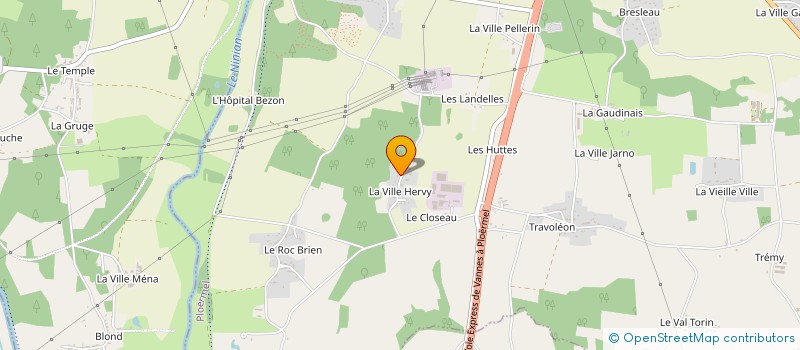 localisation de l'entreprise LES 5 A  PLOERMEL