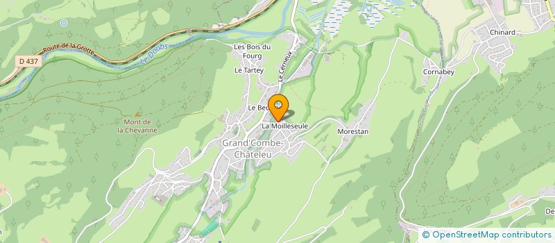 localisation de l'entreprise LES 5 ABEILLES  GRAND'COMBE CHATELEU