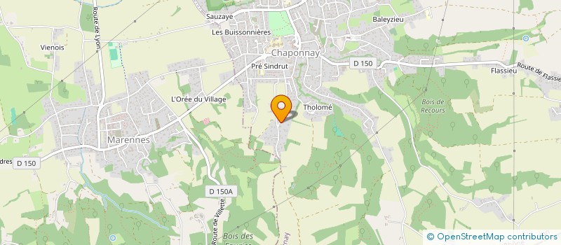 localisation de l'entreprise LES 5 ARKIKI-S  CHAPONNAY