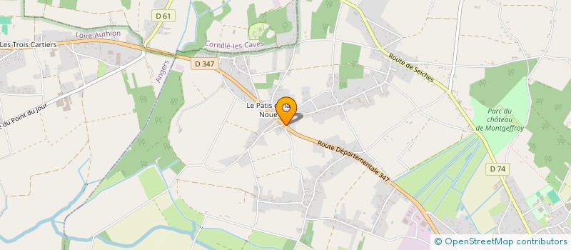 localisation de l'entreprise LES 5 AS  LOIRE-AUTHION