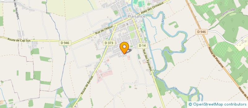 localisation de l'entreprise LES 5 B  PLAISANCE