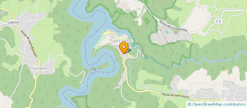 localisation de l'entreprise LES 5 B  SAINT-ETIENNE