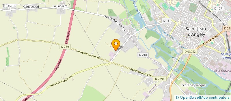 localisation de l'entreprise LES 5 B  TERNANT