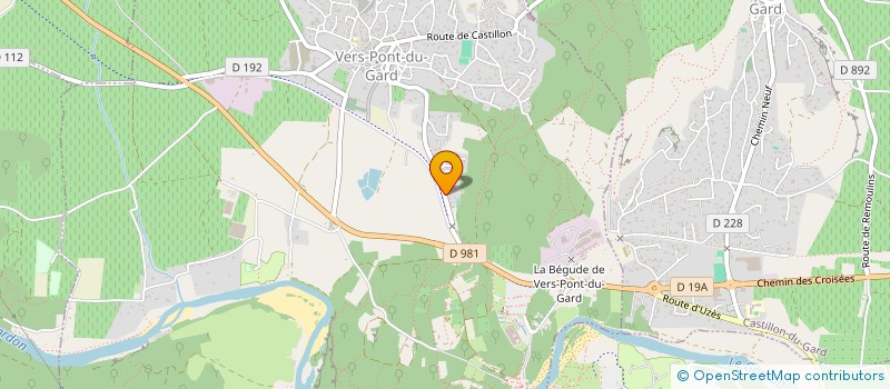 localisation de l'entreprise LES 5 BAIES  VERS-PONT-DU-GARD