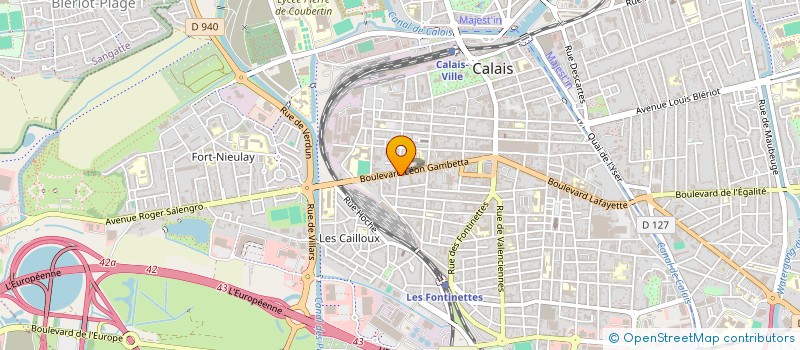 localisation de l'entreprise LES 5 BAMBOUS  CALAIS