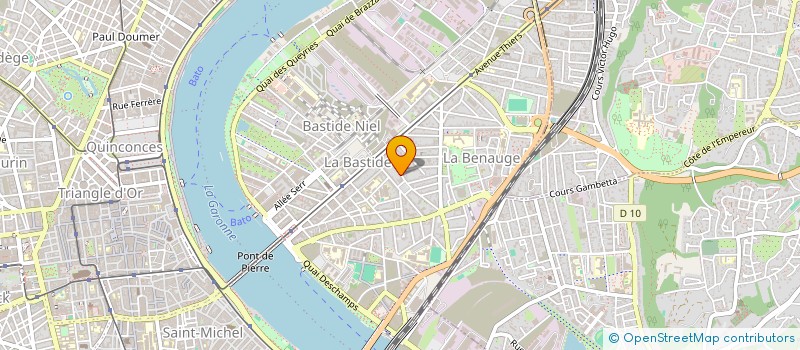 localisation de l'entreprise LES 5 BARON-LAUNAY  BORDEAUX