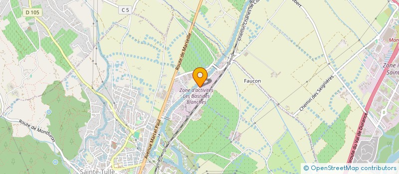 localisation de l'entreprise LES 5 BASTIDES BLANCHES à SAINTE-TULLE