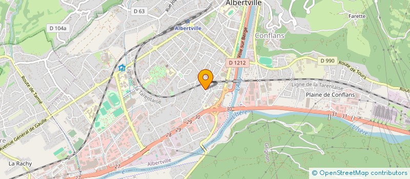 localisation de l'entreprise LES 5 C  ALBERTVILLE