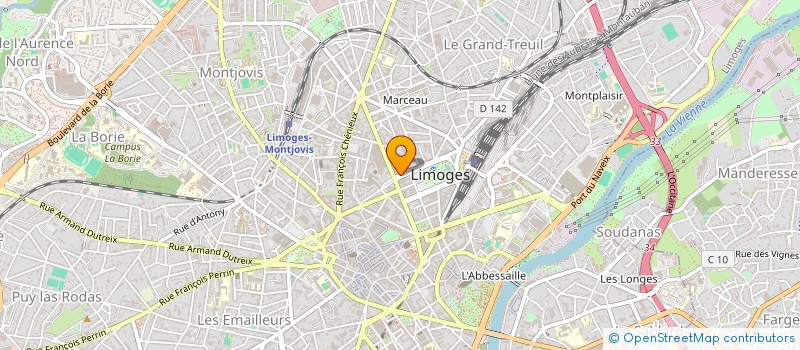 localisation de l'entreprise LES 5 C à LIMOGES