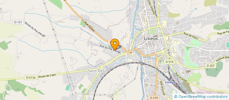 localisation de l'entreprise LES 5 CLES à LISIEUX