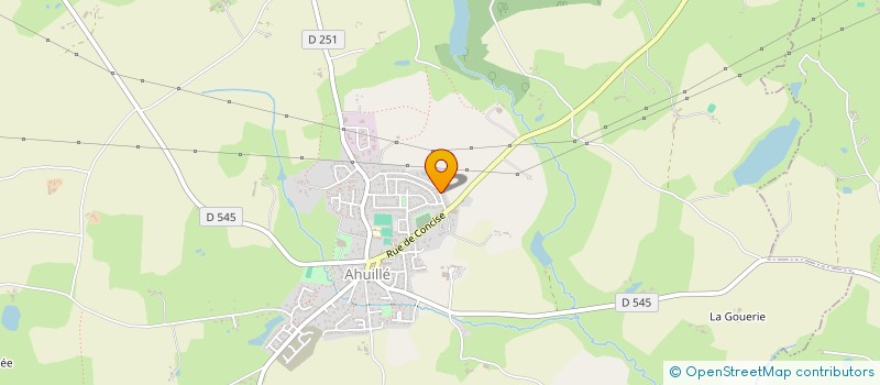 localisation de l'entreprise LES 5 CONTINENTS  AHUILLE