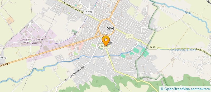 localisation de l'entreprise LES 5 D  REVEL