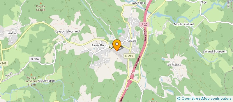 localisation de l'entreprise LES 5 D à RAZES