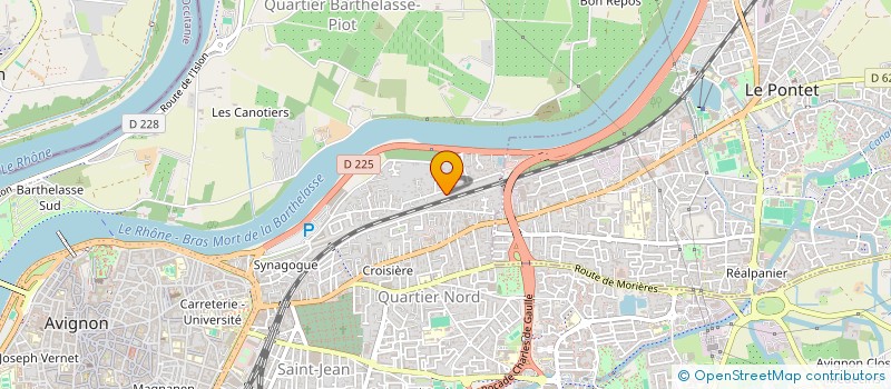 localisation de l'entreprise LES 5 D'AS  AVIGNON