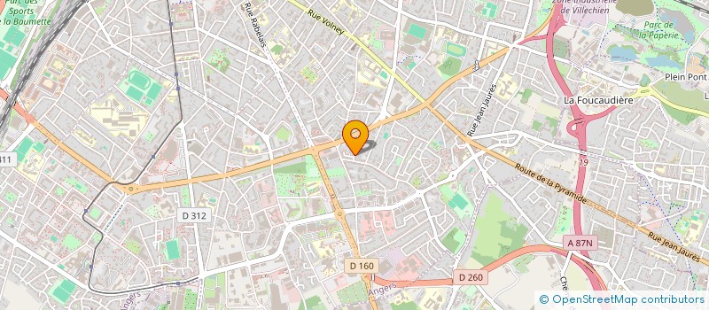 localisation de l'entreprise LES 5 DOIGTS DE LA MAIN à ANGERS