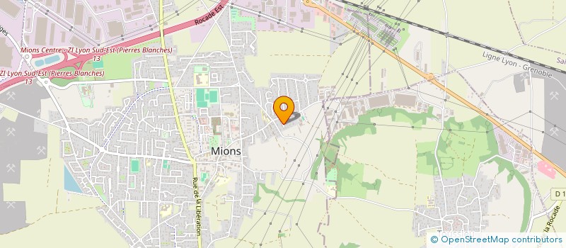 localisation de l'entreprise LES 5 ELEMENTS  MIONS