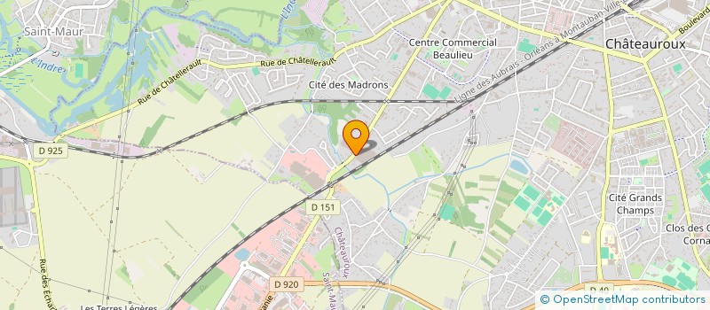 localisation de l'entreprise LES 5 ELEMENTS à CHATEAUROUX