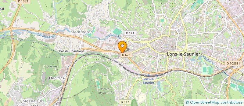 localisation de l'entreprise LES 5 EPIS  LONS-LE-SAUNIER