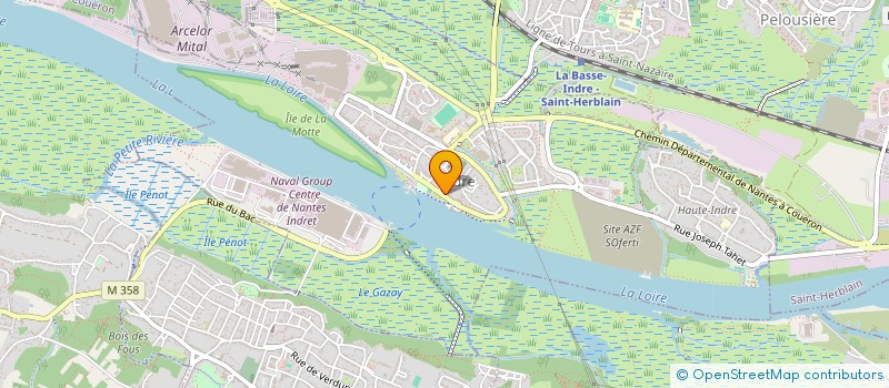 localisation de l'entreprise LES 5 F  INDRE