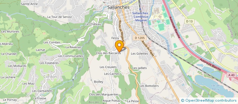 localisation de l'entreprise LES 5 FILLES à SALLANCHES