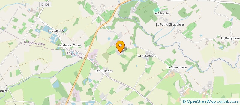 localisation de l'entreprise LES 5 FLEURS  LA REMAUDIERE