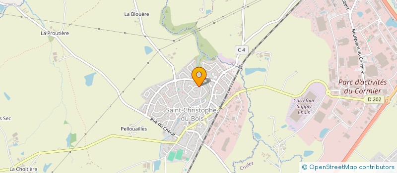 localisation de l'entreprise LES 5 GALI  SAINT-CHRISTOPHE-DU-BOIS