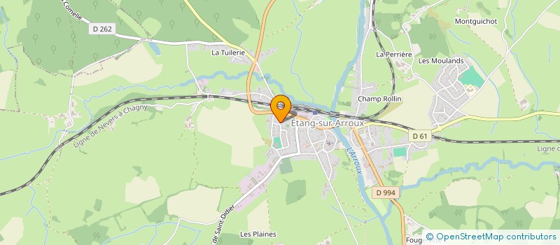 localisation de l'entreprise LES 5 GAUTHIER  ETANG-SUR-ARROUX