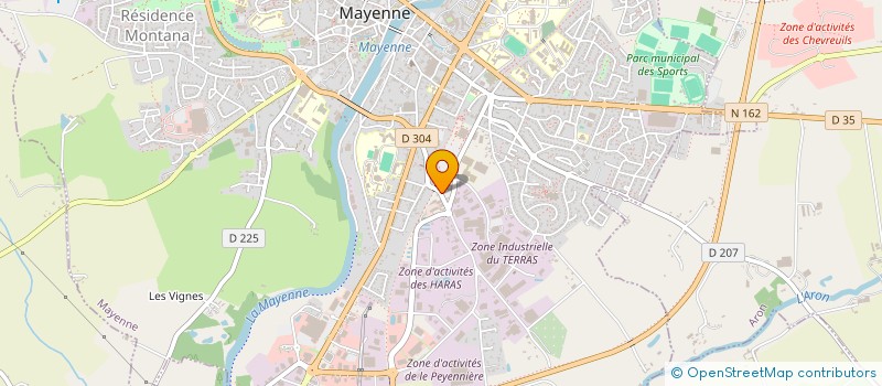localisation de l'entreprise LES 5 MOMES  MAYENNE