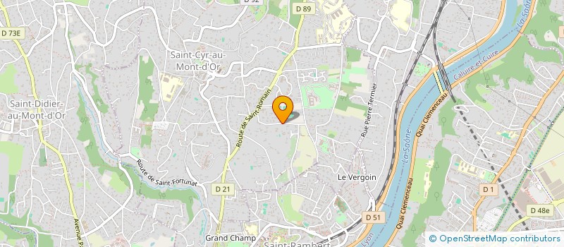 localisation de l'entreprise LES 5 OURS  SAINT-CYR-AU-MONT-D'OR