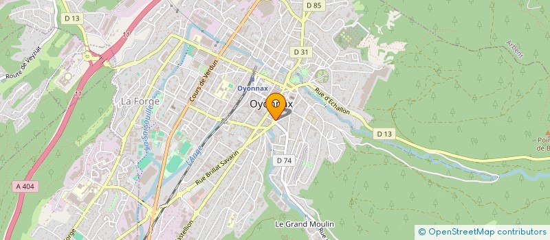 localisation de l'entreprise LES 5 P à OYONNAX