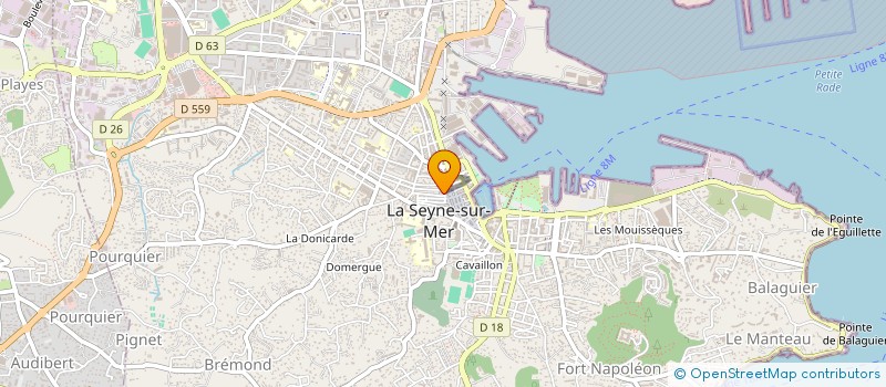 localisation de l'entreprise LES 5 PALMIERS à LA SEYNE-SUR-MER