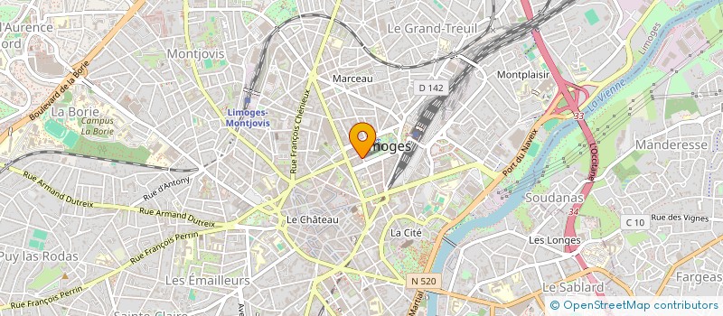 localisation de l'entreprise LES 5 PIERRE à LIMOGES