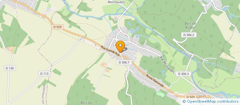localisation de l'entreprise LES 5 PORETTES à CHAUDON