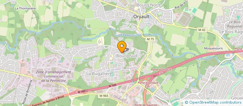 localisation de l'entreprise LES 5 PRENOMS à ORVAULT