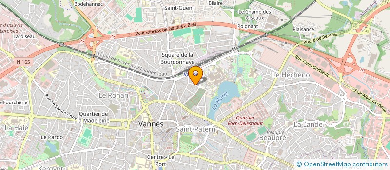 localisation de l'entreprise LES 5 R à VANNES