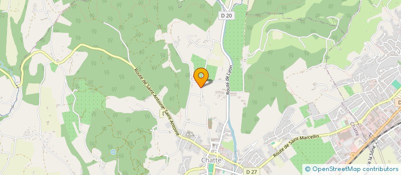 localisation de l'entreprise LES 5 R  CHATTE