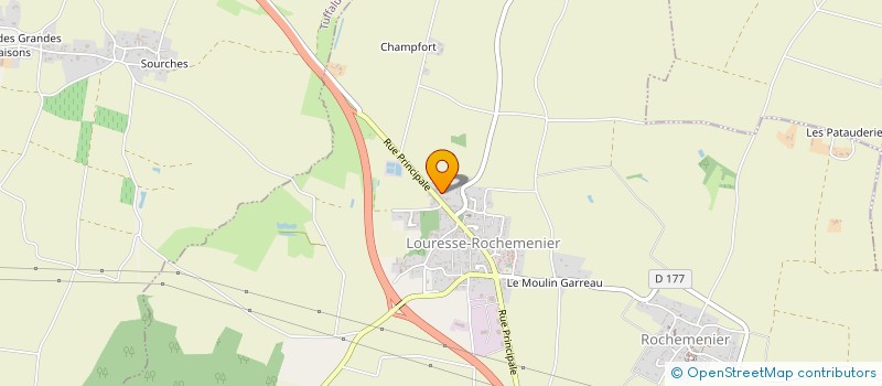 localisation de l'entreprise LES 5 SABOTS  DENEZE-SOUS-DOUE